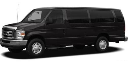 Black Ford E-350 Super-Duty Executive Van Exterior